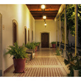 Arbotante Tipo Farol Tradicional Colgante para Exterior, Blanco