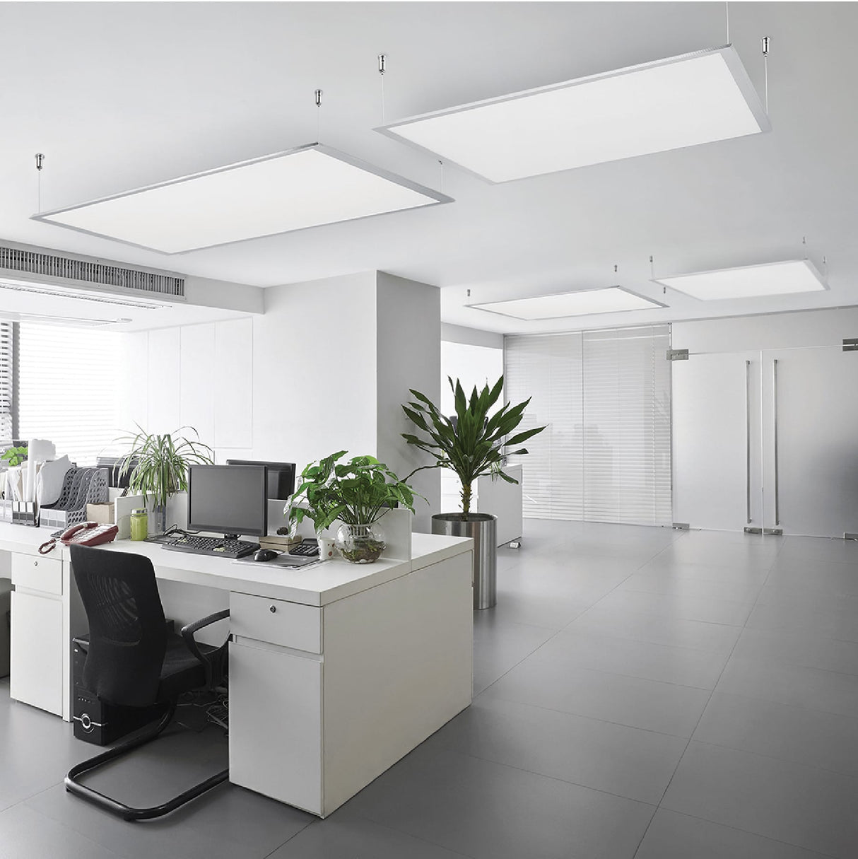 Panel LED 45 W 6500K, 60X60 cm, Empotrable/Colgante, Volteck