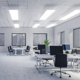 Panel LED 45 W 6500K, 30X120 cm, Empotrable/Colgante, Volteck