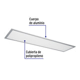 Panel LED 45 W 6500K, 30X120 cm, Empotrable/Colgante, Volteck