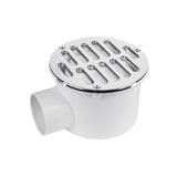 Coladera 5' Salida Lateral, ABS, Rejilla Cromada 3 Tornillos