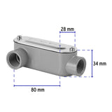 Condulet 1/2' Conexión Tipo Lr, Volteck