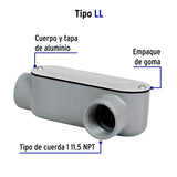 Condulet 1' Conexión Tipo Ll, Volteck