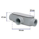 Condulet 1' Conexión Tipo T, Volteck