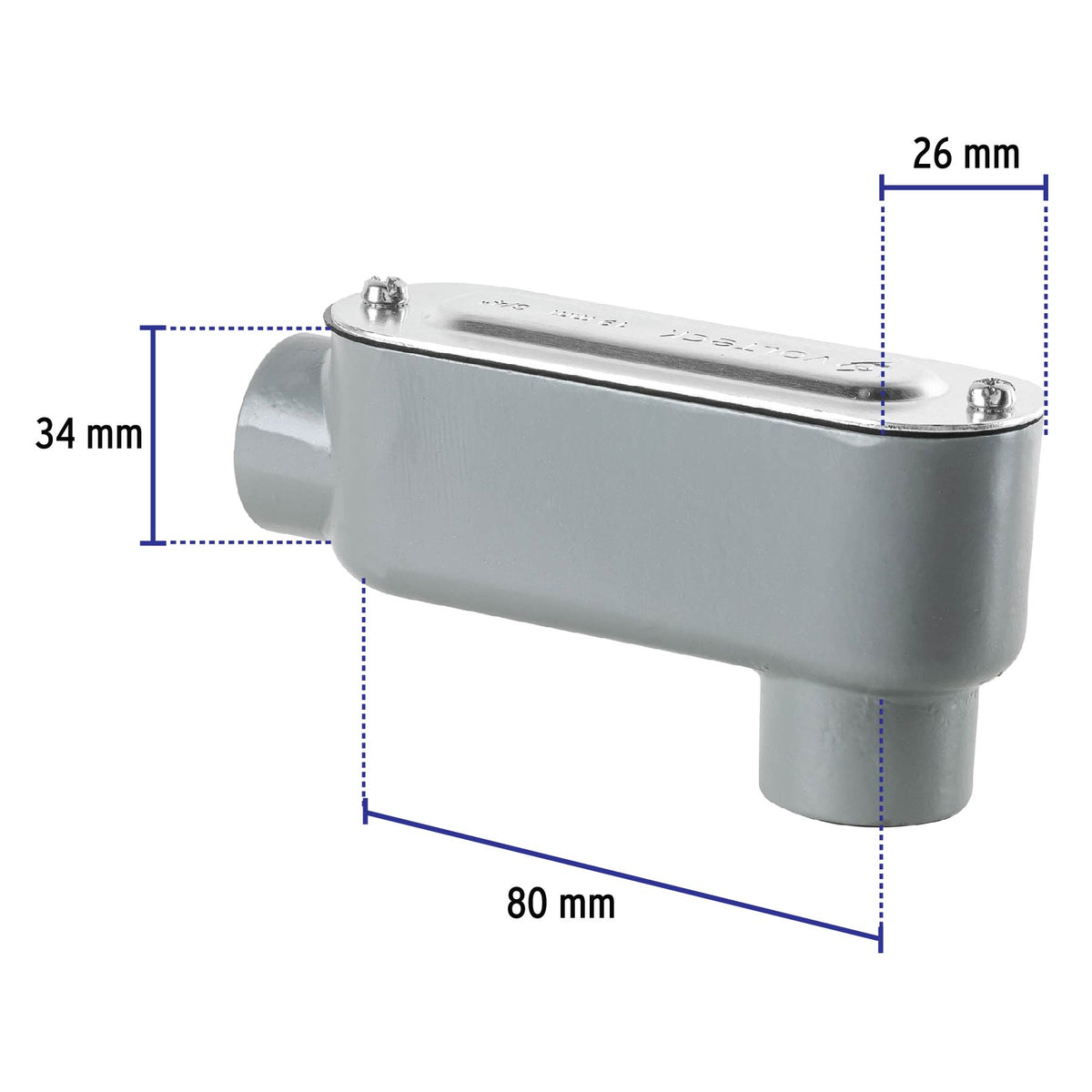 Condulet 3/4' Conexión Tipo lb, Volteck