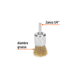 Carda de Copa 1-1/8' Alambre Grueso para Taladro, Truper