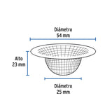 Canastilla Malla 1/2' Inox para Lavabo, Foset