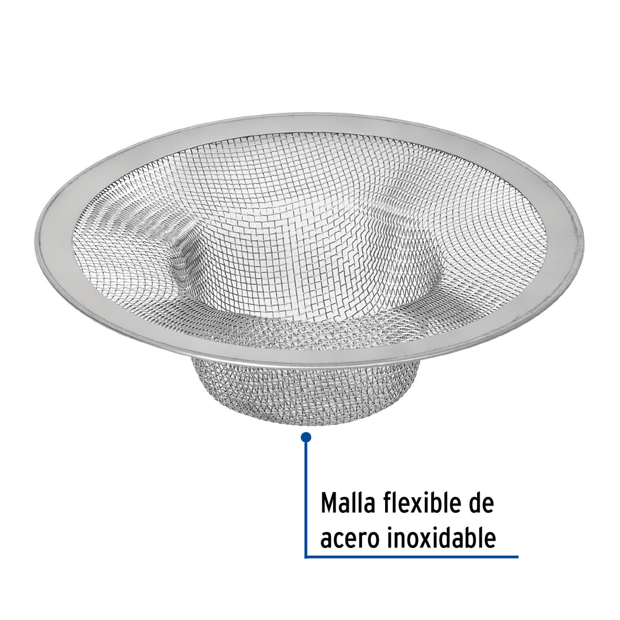 Canastilla Malla 3/4' Inox para Fregadero, Foset
