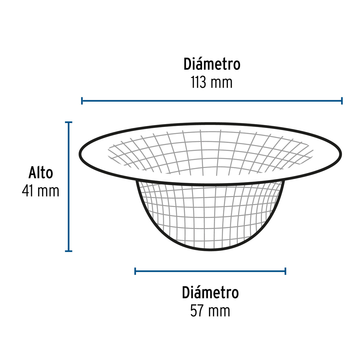 Canastilla Malla 3/4' Inox para Fregadero, Foset