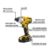 Combo Rotomartillo/Destornillador Impacto, 20 V, Pretul