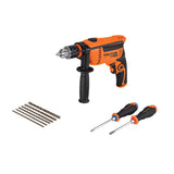 Combo Rotomartillo 1/2' 650 W, 6 Brocas y 2 Desarmadores, Pro