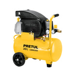 Compresor Lubricado, 20 L, 2-1/2 HP, Horizontal, 127 V, Pretul