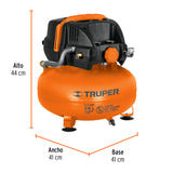 Compresor Libre de Aceite, 24 L, 2-2/3 HP, 127 V, Truper