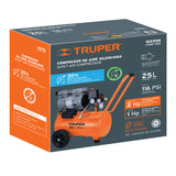 Compresor de Aire, Silencioso Libre de Aceite, 25 L, 2 HP
