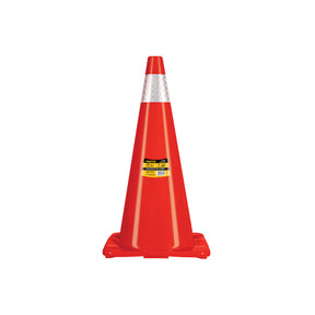 Cono de precaución de 70 cm de PVC con reflejante, Pretul