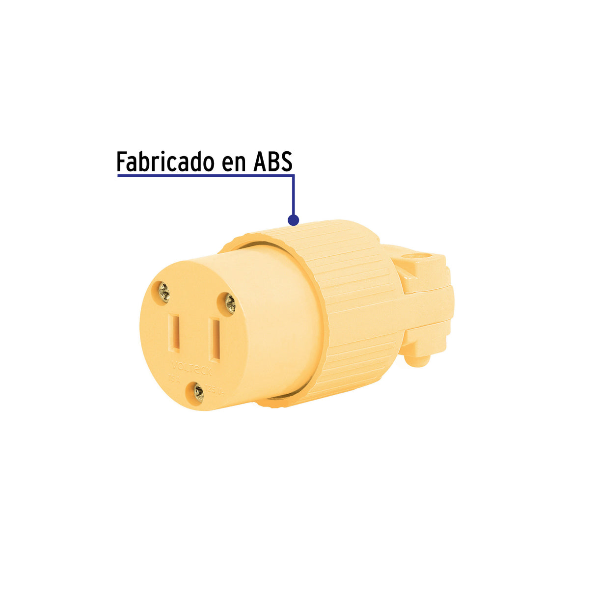 Contacto Industrial Plástico Polarizado, Volteck