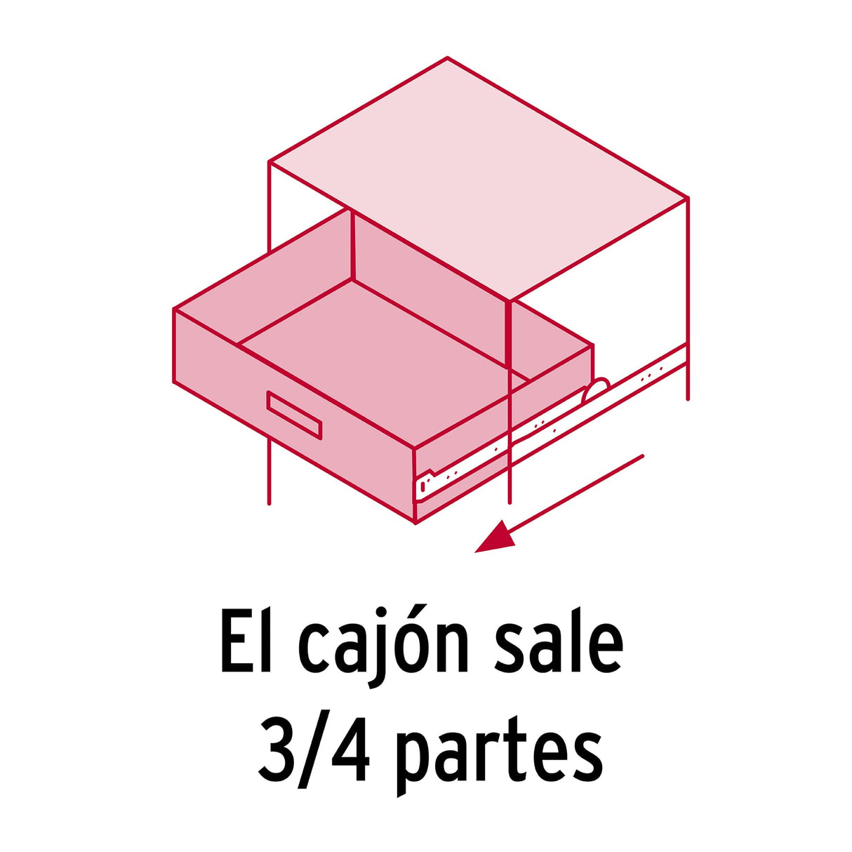 Bolsa con 2 Correderas Extensión 30 cm para Cajón, Ancho 2.5 cm