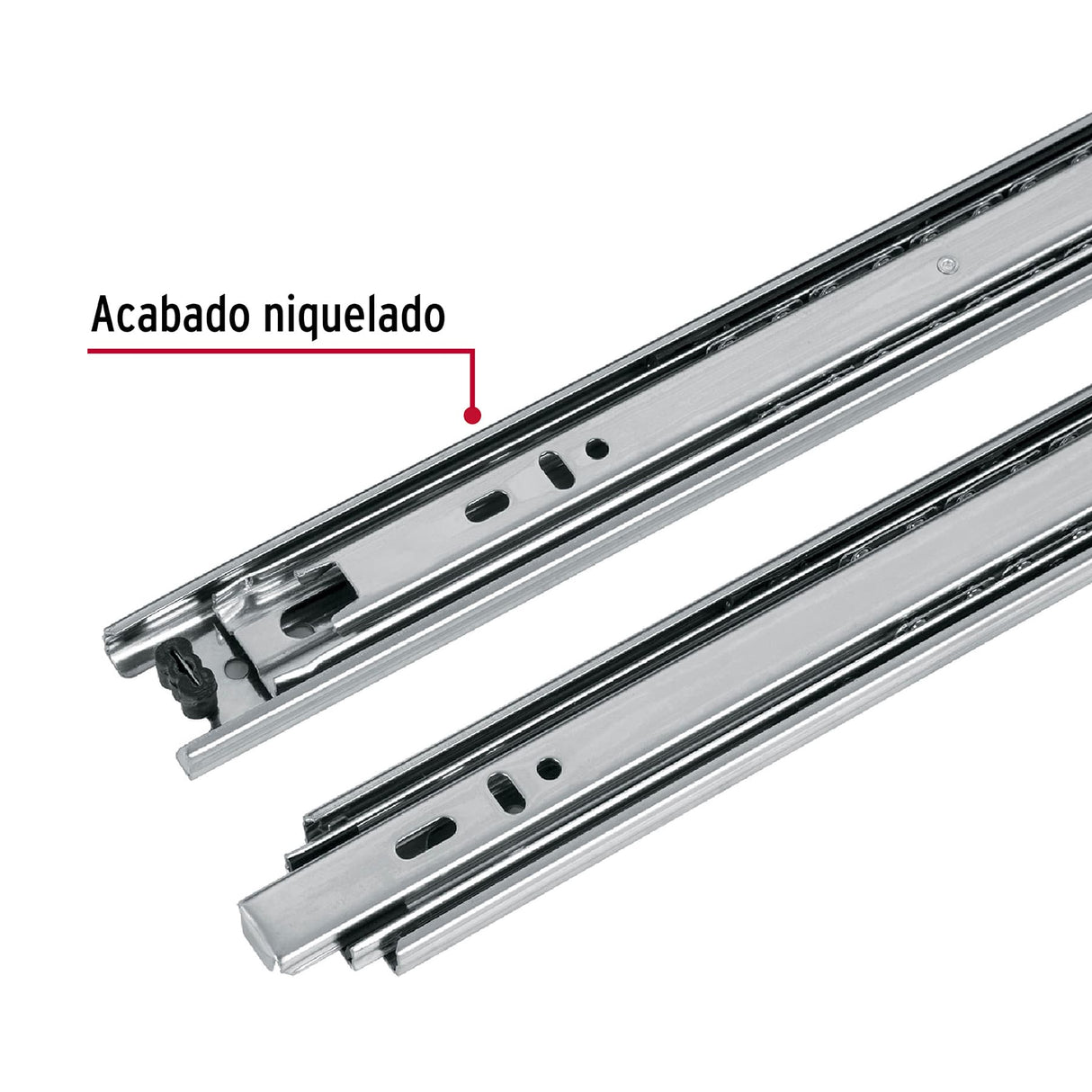 Bolsa con 2 Correderas Extensión 40 cm para Cajón, Ancho 3.5 cm