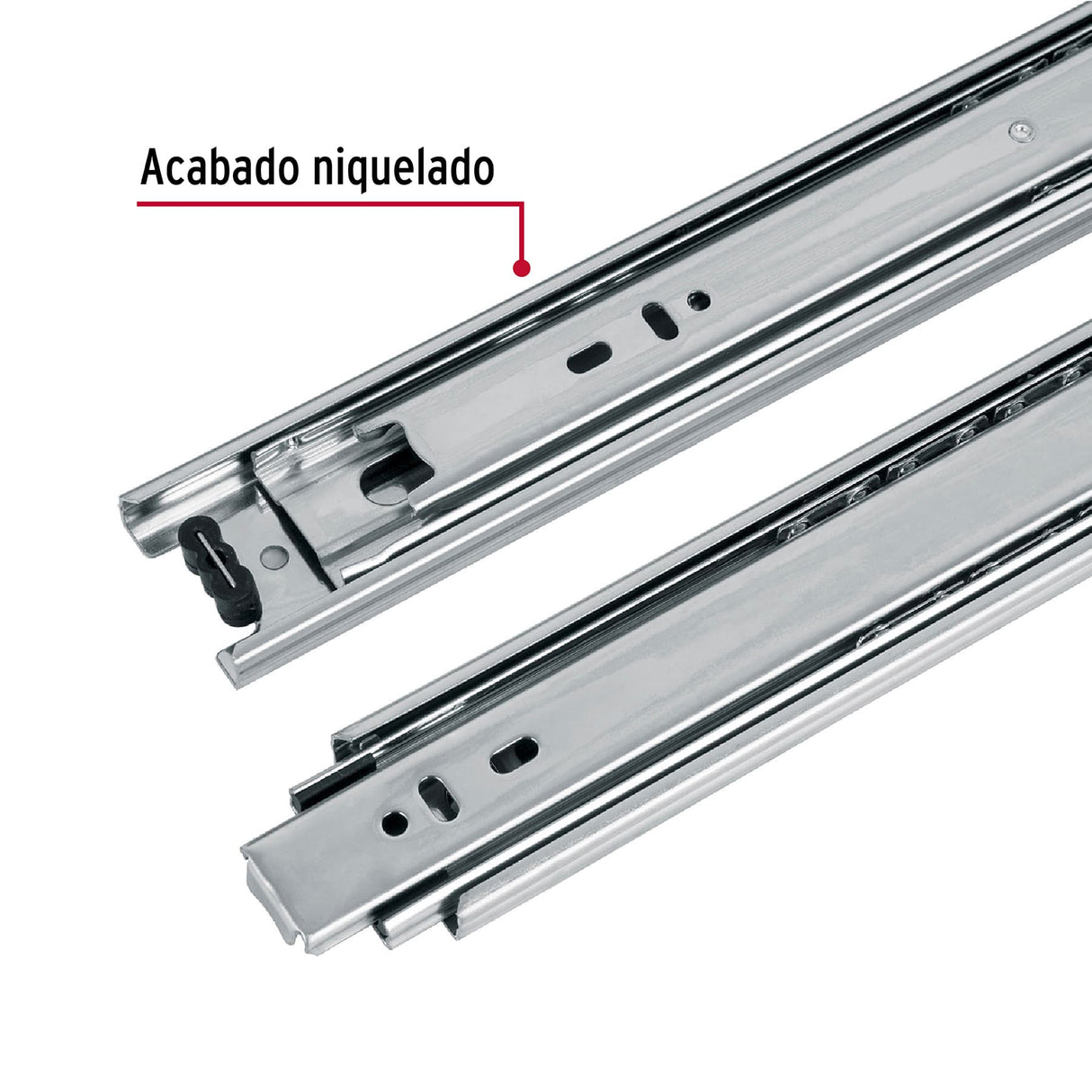 Bolsa con 2 Correderas Extensión 35 cm para Cajón, Ancho 4.5 cm