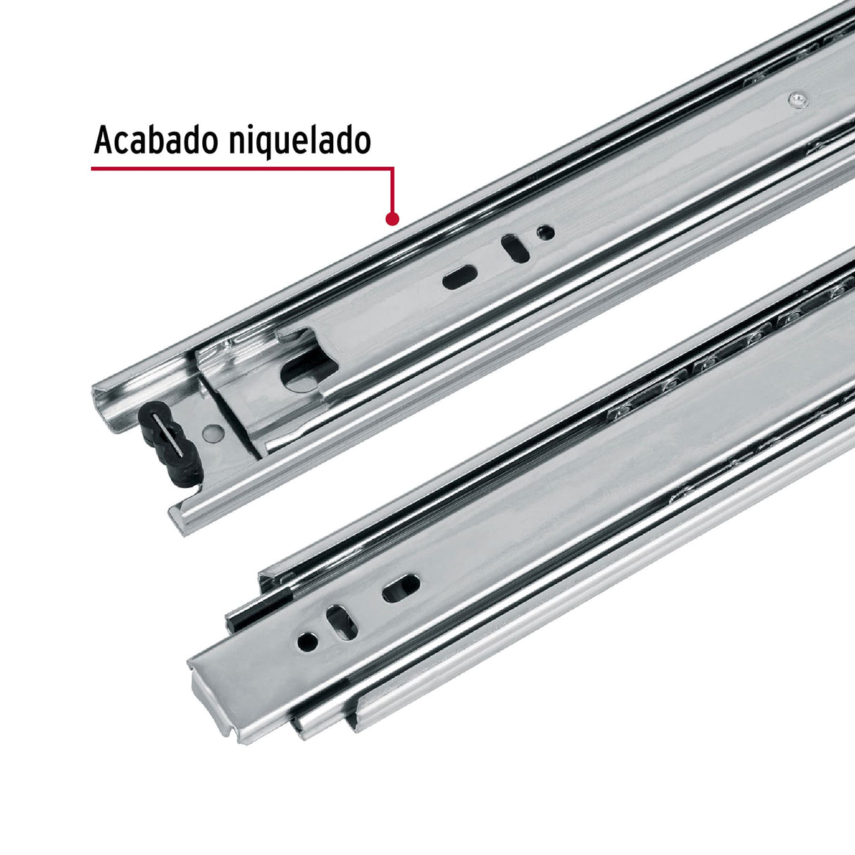Bolsa con 2 Correderas Extensión 60 cm para Cajón, Ancho 4.5 cm