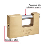 Candado Antipalanca, 88 mm, Cuerpo de Latón Llave Tradicional