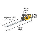 Cortasetos Inalámbrico 20 V, 1 Batería 2 Ah, 1 Carg. Pretul