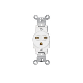 Contacto sencillo, cara de chino, Standard, blanco, Volteck