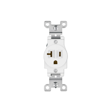 Contacto sencillo, 2 polos 3 hilos, 20 A, Standard, blanco