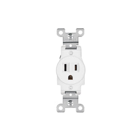 Contacto sencillo, 2 polos 3 hilos, Standard, blanco