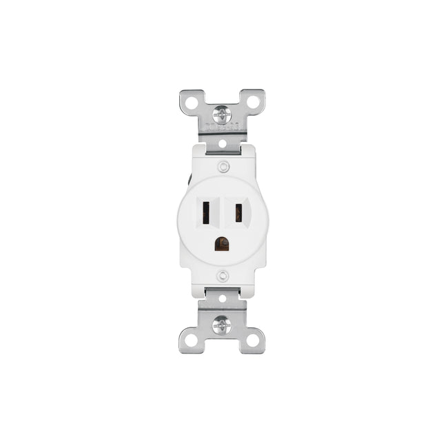 Contacto sencillo, 2 polos 3 hilos, Standard, blanco
