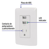 Contacto Aterrizado + 2 Puertos USB, Blanco, Línea Italiana
