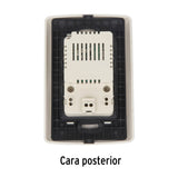 Contacto Aterrizado + 2 Puertos USB, Blanco, Línea Italiana