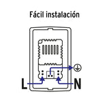 Contacto Aterrizado + 2 Puertos USB, Marfil, Línea Italiana