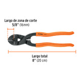 Cortapernos 8', Profesional, a una Mano, Truper