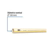 Tubo de 2' CPVC Hidráulico Rd 11, 3M, 3.5 kg, Foset