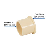 Reducción Bushing de CPVC 1-1/4' X 3/4', Foset
