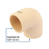Codo 90° de CPVC de 1-1/2', Foset