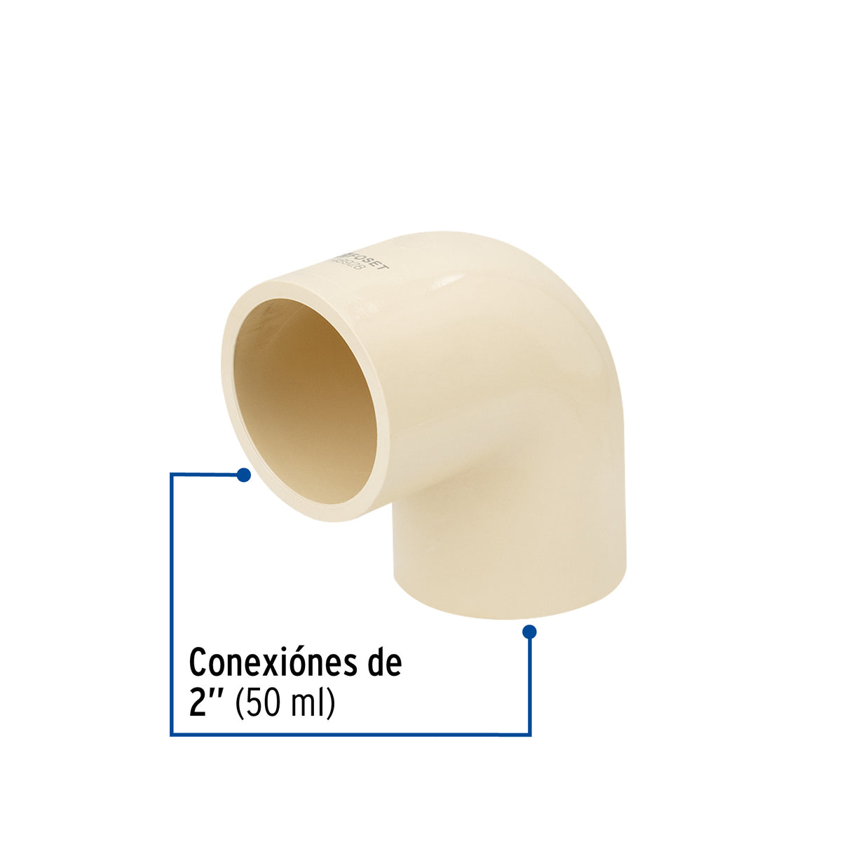 Codo 90° de CPVC de 2', Foset