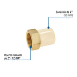 Adaptador CPVC, 2', Hembra Inserto Metálico-latón, Foset