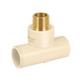 Tee de CPVC 1/2' Rosca Central Macho Inserto Latón, Foset