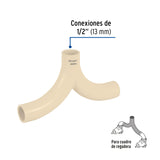 Mezclador Tipo Bigote de CPVC 1/2', Foset