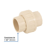 Tuerca Unión Lisa de CPVC 1-1/2', Foset