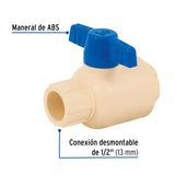 Válvula de Esfera Desmontable de CPVC de 1/2', Foset