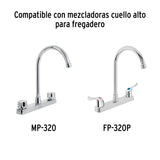 Cuello Alto para Mezcladora de Fregadero, Cromo, Basic
