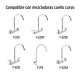 Cuello Alto/Curvo para Mezcladora de Fregadero, Cromo, Basic