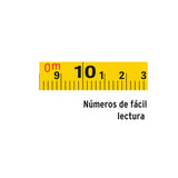 Cinta Métrica Larga 30 m, Metálica, Tipo Cruceta, Truper