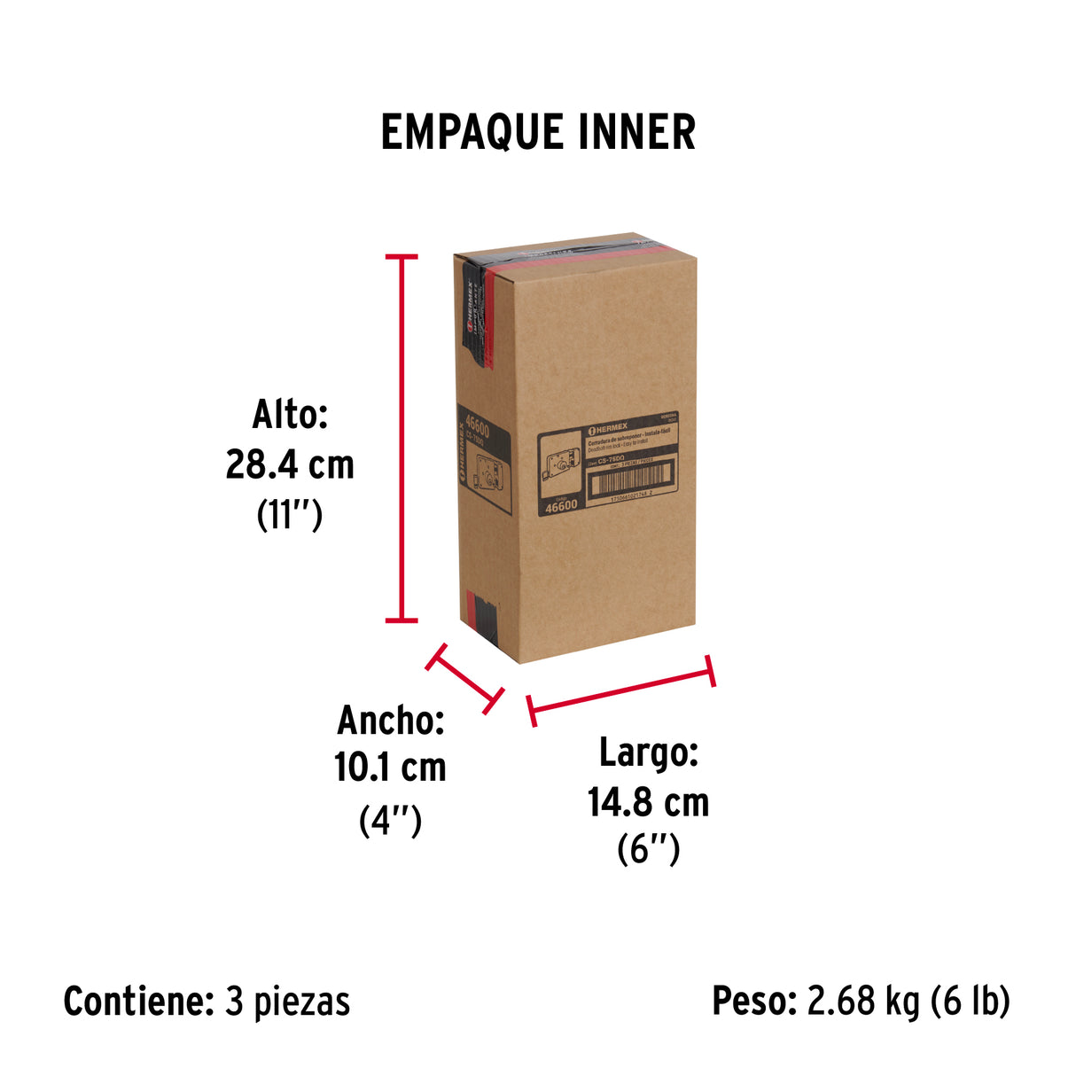 Cerradura Sobreponer Der Instala-fácil, Llave Puntos, Caja