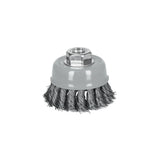 Carda Copa 3' Alambre Trenzado Fino, Multi-rosca, Truper