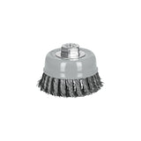 Carda Copa 4' Alambre Trenzado Grueso, Multi-rosca, Truper