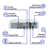 Kit Video Vigilancia, 4 Canales, 4 Cámaras, 5MP, Disco 1TB